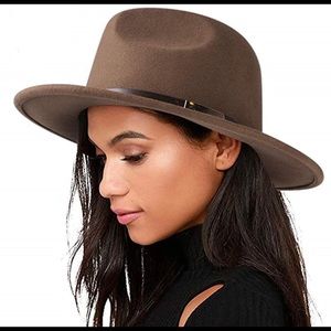Fedora felt brown hat NEW